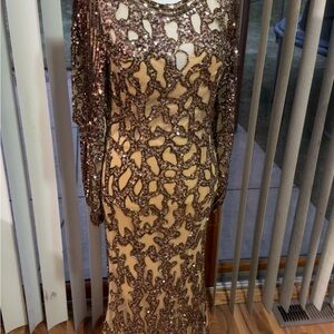 Glamorous Long Sleeve Sequin Dress